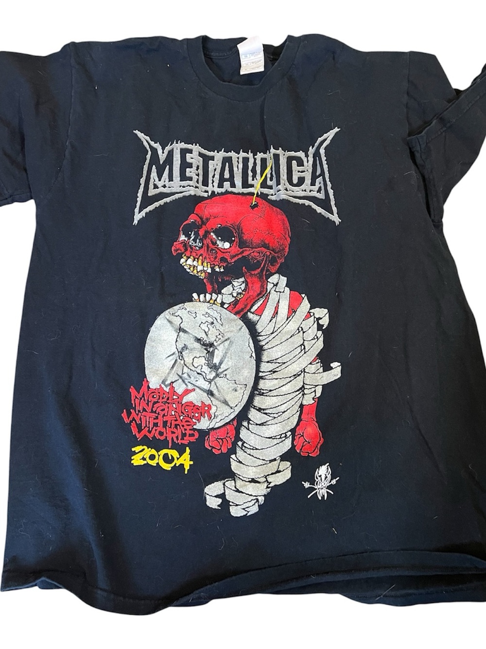 Metallica madly in anger without the world concert tee 2004 XL